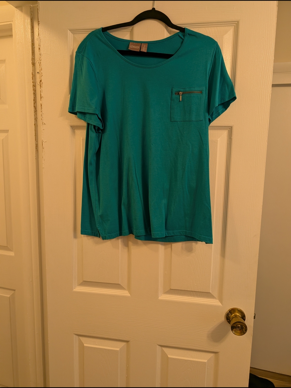 Chico's Teal Crewneck Tee